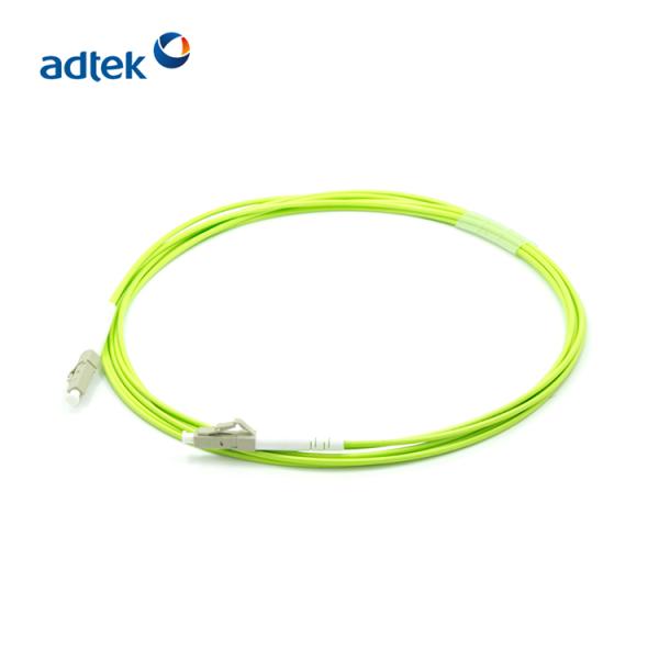 Multimode Fiber Patch Cord LC/UPC Simplex 3M OM5 PVC / LSZH Fiber Patch Cord Lemon Green