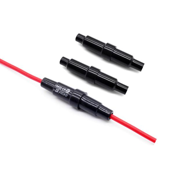 5.2x20 Inline Bakelite Tube Fuse Holder 47mm R3-32AA1 5*20 Fuse Block UL Certified With Cable