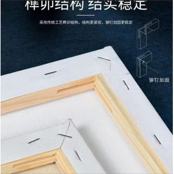 100% Cotton Stretched Canvas Board with Matte Finish and 380+/-50 Thickness for Oil Painting and Art