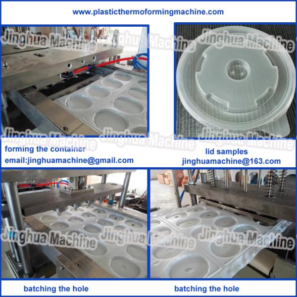 small thermoforming Machine for disposable containers and lids/save engergy use PP materia