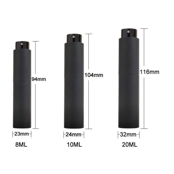 Empty 10ml 20ml 8ml Refillable Portable Liquid Container Bamboo Plastic Perfume Atomizer Spray Bottle