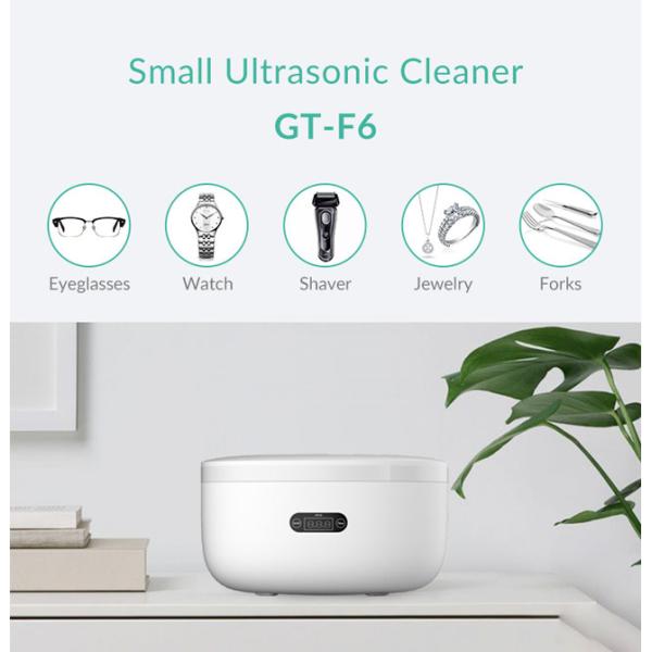 Plastic Home Ultrasonic Cleaner Easy Operating 5 Cycles Digital Timer