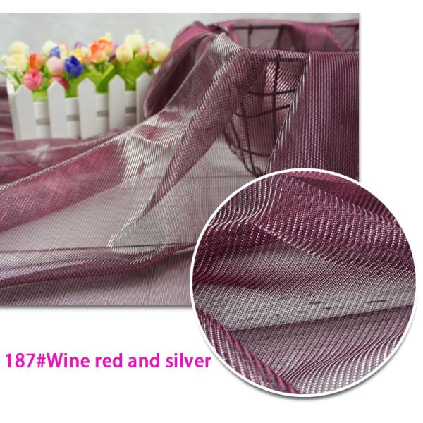 Customized 100% Polyester Bronzed Metallic Sequin Fabric 43 inch