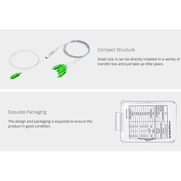 1x4 1x8 1x16 1x32 Fiber PLC Splitter For FTTH Singlemode Optical Cable 2.0mm SC APC