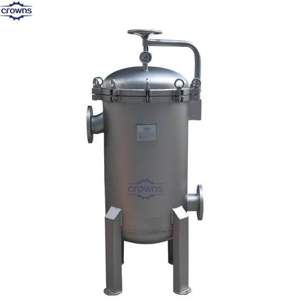 High Flow 20 Inch Cartridge Stainless Steel Filter Bag Filter Housing For Water Treatment Multi Core Cartridge Filter