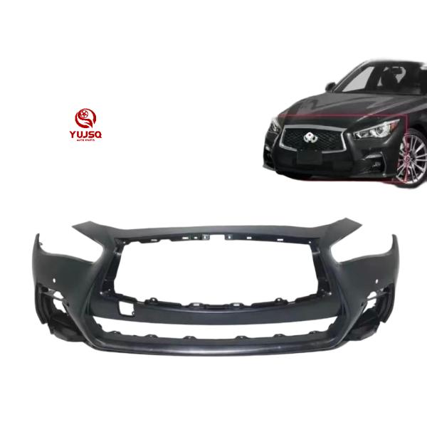 OE 62022-6HJ2H Front Bumper Lip for Infiniti Q50 2014-2017 Universal Fit