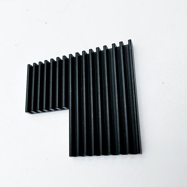 Aluminum CNC Machining Parts Black Anodized Heatsink For Greenhouse Planting LED Lights