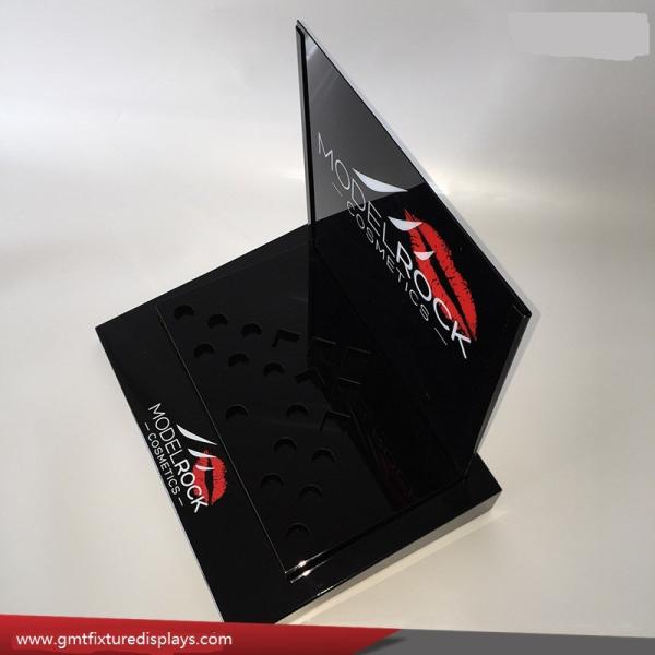 Cosmetic Acrylic Lipstick Display Stand Plexiglass Lucite Makeup Counter Lipstick Holder