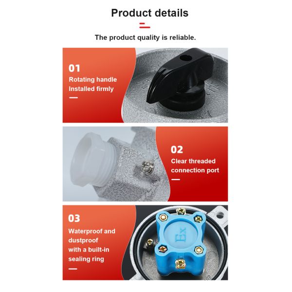 BAXIT Explosion Proof Rotary Switch for Zone1 Zone2 Zone21 Zone22 light switch wall america wall switch eu