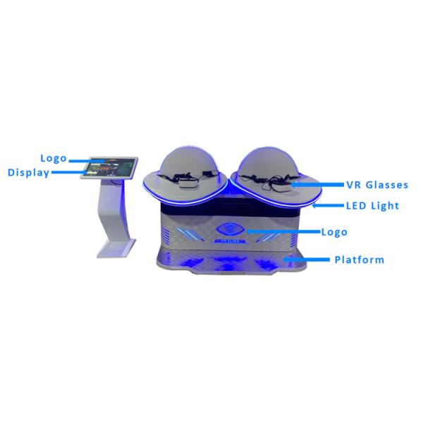 22 " Inch Screen 9D Virtual Reality Machine VR Roller Coaster Cinema Dynamic Platform With Deepoon Glasses