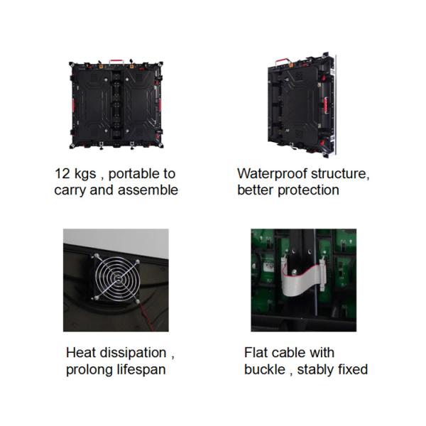 Low Power Consumption Outdoor Rental LED Display P6 Dot Matrix Digital Screen