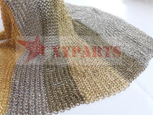 China Light Partitioning Copper Metal Ring Mesh 8 Mm wholesale