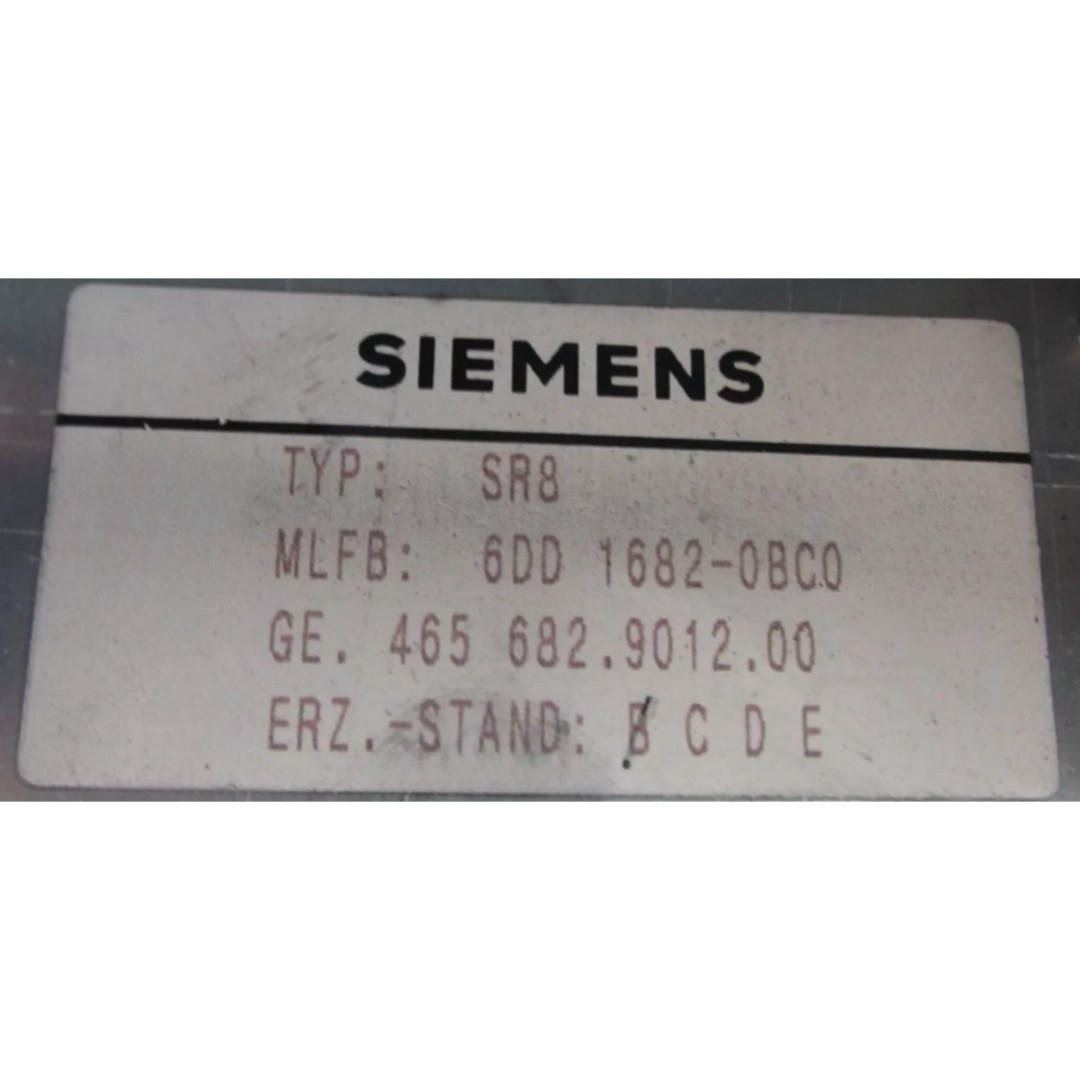 China SIEMENS 6DD1682-0BC0 SIMADYN D SUBRACK SR24.1 24V DC INTEGRATED FAN 24 SLOTS , L- AND C-BUS wholesale