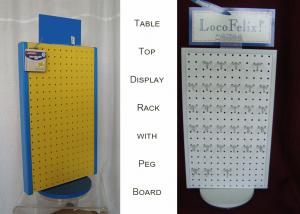 China Rotating Tabletop Pegboard Display / Double Side Countertop Pegboard Display wholesale