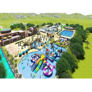 2D/3D Water Park Design Comprehensive With Various Site Dimension