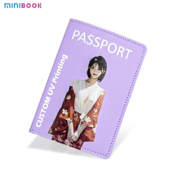 Custom Logo Avaliable RFID Blocking Leather Passport Cover Holder for Family Travel