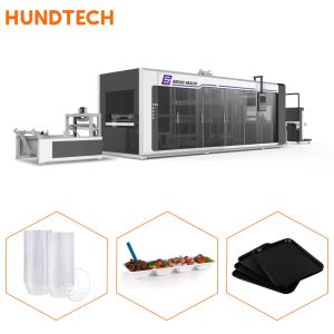 China 4.5KW Servo Automatic Plastic Thermoforming Machine For Food Containers on sale