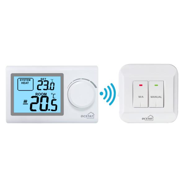 Riseem Non Programmable Wireless Temperature Control Heating and Cooling Bimetal Room Thermostat