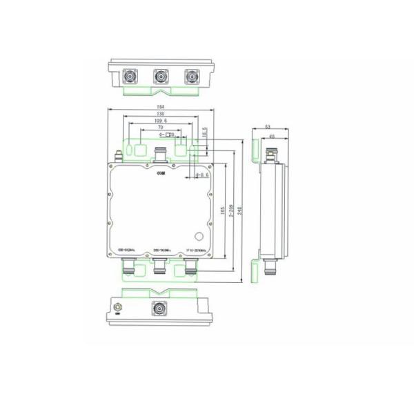 1710 - 2170 2500 - 2690 Telecommunication Parts Accessories Isolating Transmit Receive Signal