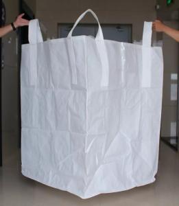China FIBC Bulk Large Woven Polypropylene Bags White Color 1000kgs Loading Weight wholesale