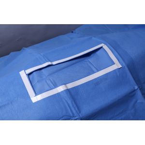 China Clinic Blue SMMS Disposable Laparotomy Pack , Breathable Surgical Pack wholesale