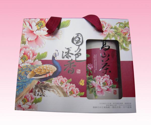 Quality custom printed paper tote bags wholesale with window supplier for sale