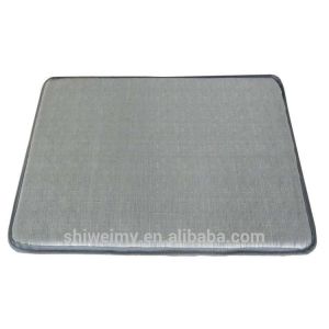 Plain gray pvc top with NBR foam kitchen stand mat