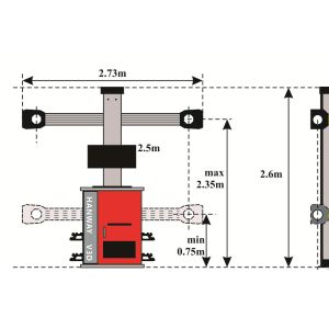 SG Truck Wheel Aligner , 3D Precision Alignment Equipment Automatically Target