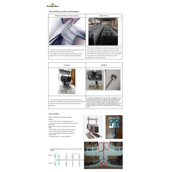 Conference Room Folding Partition Wall Movable Wall Partitions OEM ODM