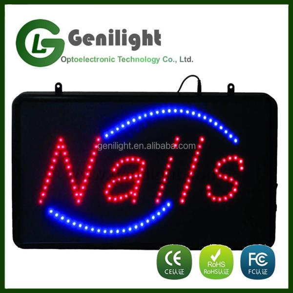 CE RoHS LVD Power Certificate Hanging Chain Sign Board for Indoor LED Open Signs