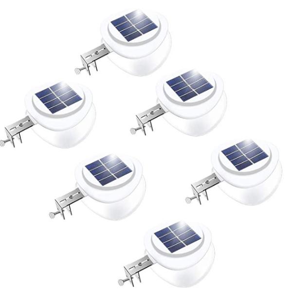 Quality Gutter Mounted 6500K 1600mAH Waterproof LED Solar Garden Lights for sale