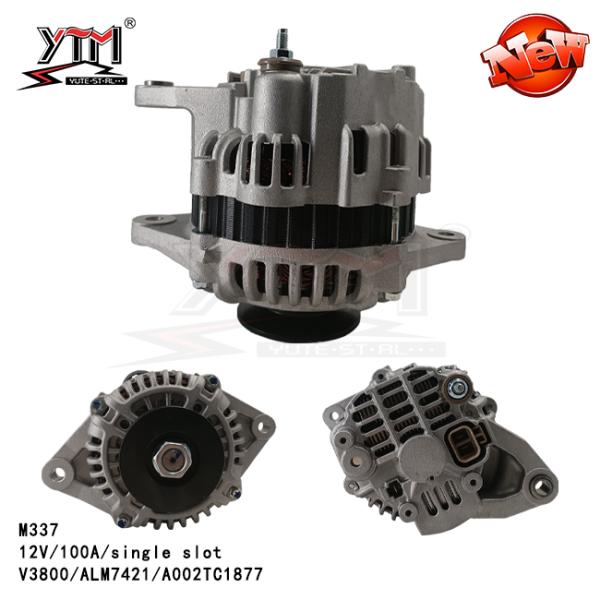 Alternator Compatible For Kubota Engine V3800 A002tc1877 A2tc1877 A2tc1877a RAREELECTRICAL New 12V 100Amp