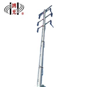 China 750kg Bolt-On Electrical Power Pole With Class C Corrosion Resistance wholesale