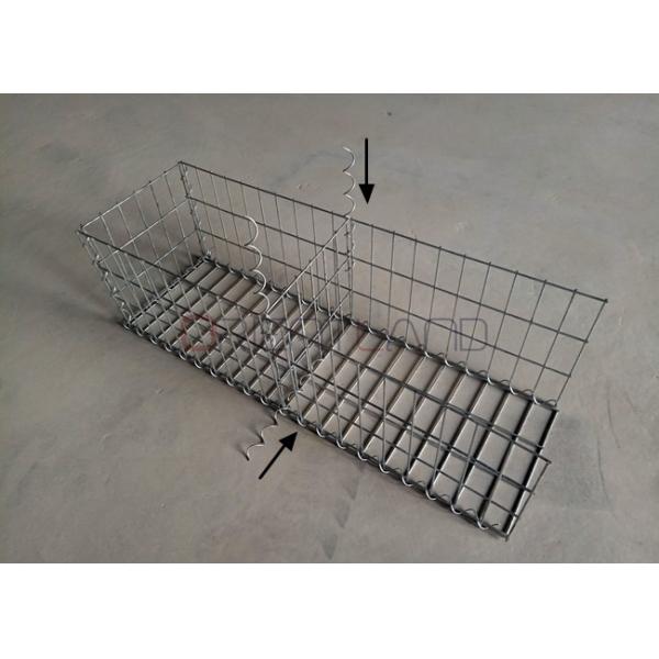 Corrosion Resistant Welded Gabion Baskets Aperture 5cm×10cm Size 1m×0.8m×0.3m