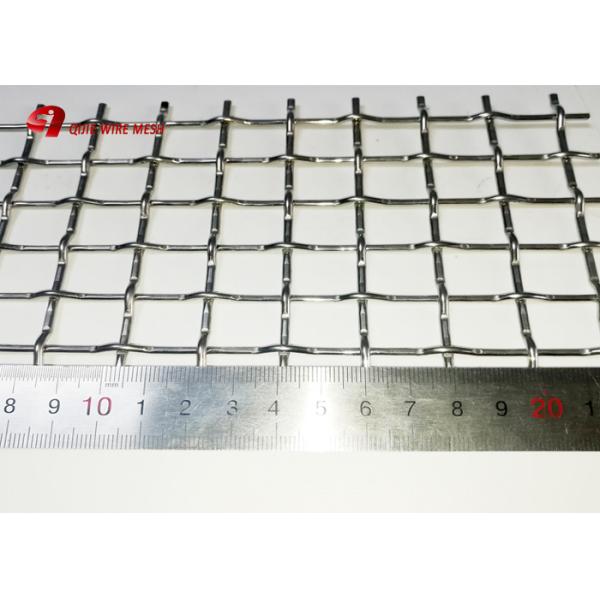 Architectural Mining Screen Mesh Woven Wire Locked Crimped Mesh In Stainless Steel