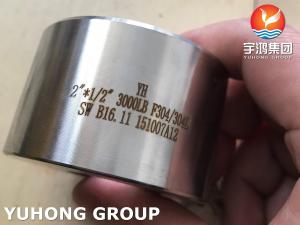 China ASTM A182 F304 Coupling Forged Fitting B16.11 Oil Gas Pipeline Chemical Cement wholesale