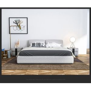 Wooden Bed Frames Embedded Double Bed Designs in Wood