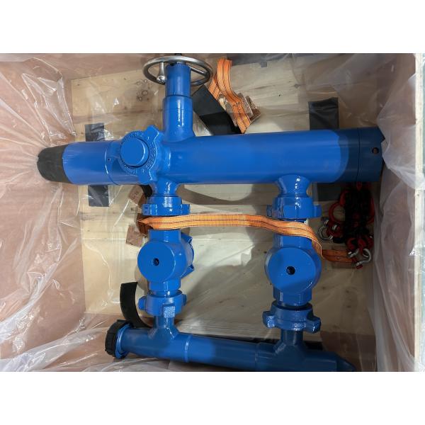 13-3/8'' API Casing LTC BTC Buckle connected 21Mpa Working Pressure Single Plug Cementing Head With Wooden Packing 810KG