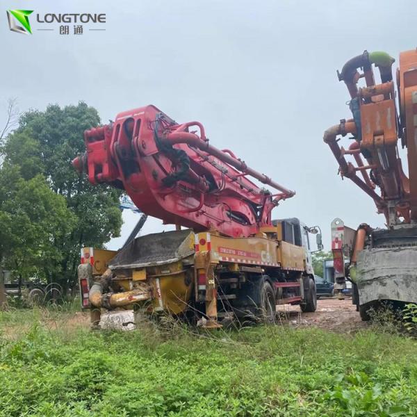 52m Used Truck Concrete Pump 38t , Renew Mounted Concrete Pump