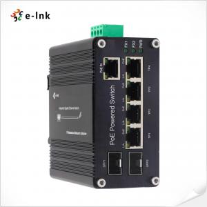 China 5 Port 10/100/1000T PoE Powered Switch 2 Port 100/1000X SFP Industrial Ethernet Switch wholesale