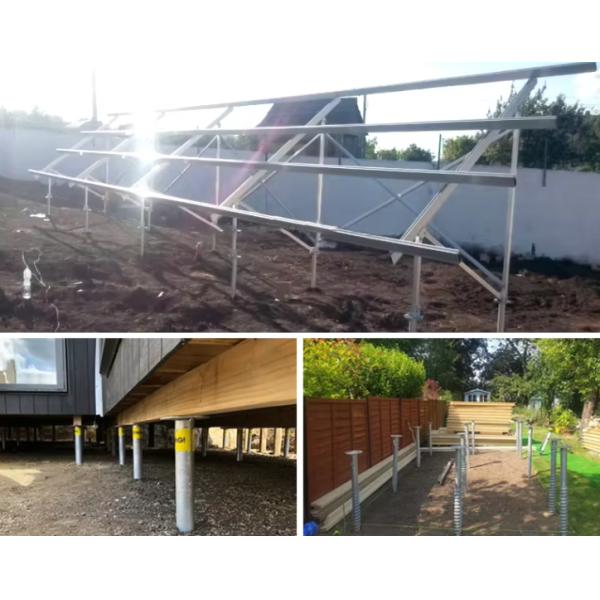 High Quality Galvanized Helical Pile With Round Shaft Earth Ground Screw For Solar Power System