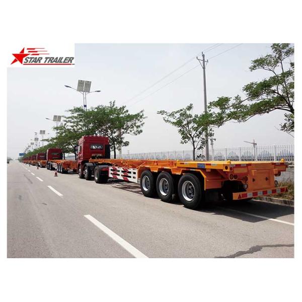 3 Axles 40t Container Skeletal Trailer Multi Function For Chemical Tanker Container