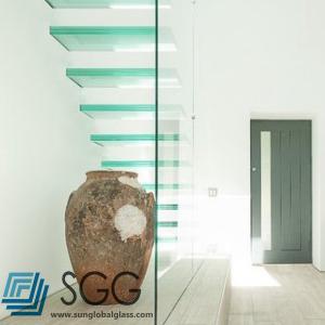 China clear laminated glass stair treads 6+6mm 8+8mm 10+10mm wholesale