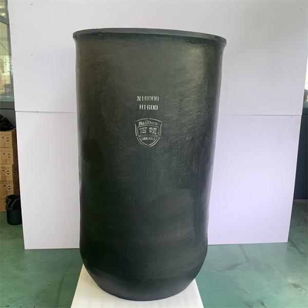 2.21-2.25g/cm3 Induction Furnace Crucible Melt Metal Vessel Thermal Shock Resistant