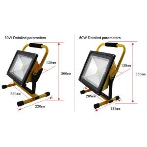 4400mah Rechargeable LED Flood Light Battery Powered IEC / EMC / LVD