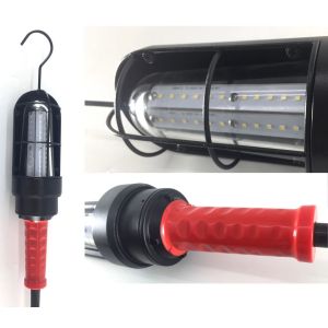 Explosion Proof LED Drop Light for C1D1 Hazardous Areas with Extension Cord or Emergency Driver - Chemical Resistant