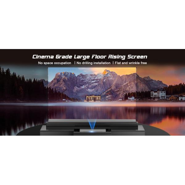 120 Inch Floor Rising Screen Electric Ultra Short Throw Laser Projector Screen
