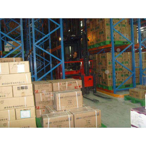 Industrial Pallet Warehouse Storage Racks Stainless Steel 2200kgs/Level Loading Capacity