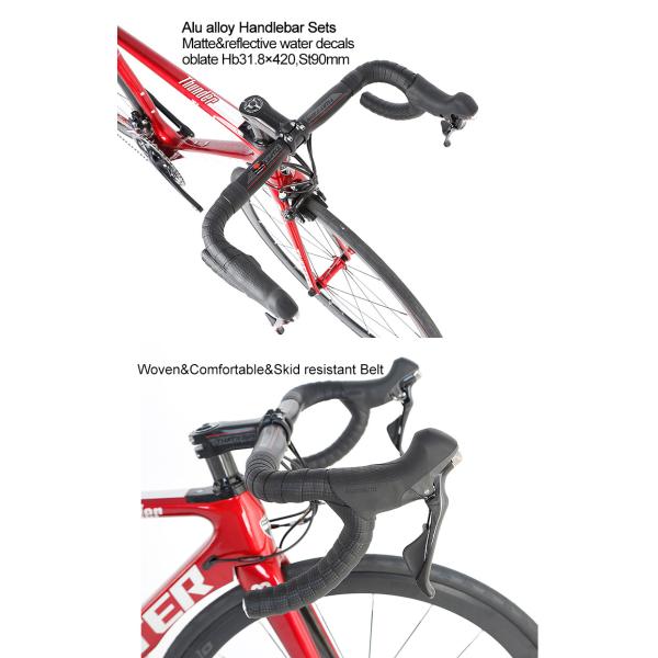 RETROSPEC 2 Speed Front Derailleur Road Bike Carbon Fiber Frame Racing Bicycle 700c for Men 22 Speed Gross Weight 14KG