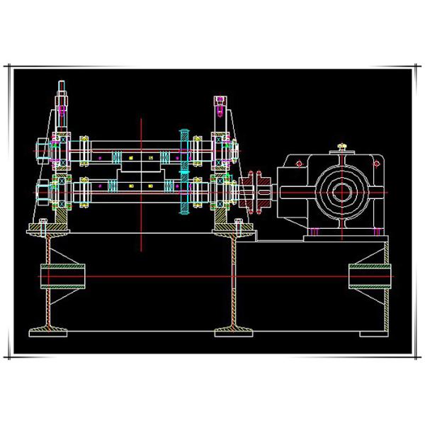 Metal Strut Channel Roll Forming Machine , Gear Box Driven Frame Roll Former